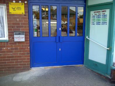 Shop front doors