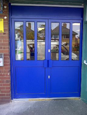 Security shop front doors