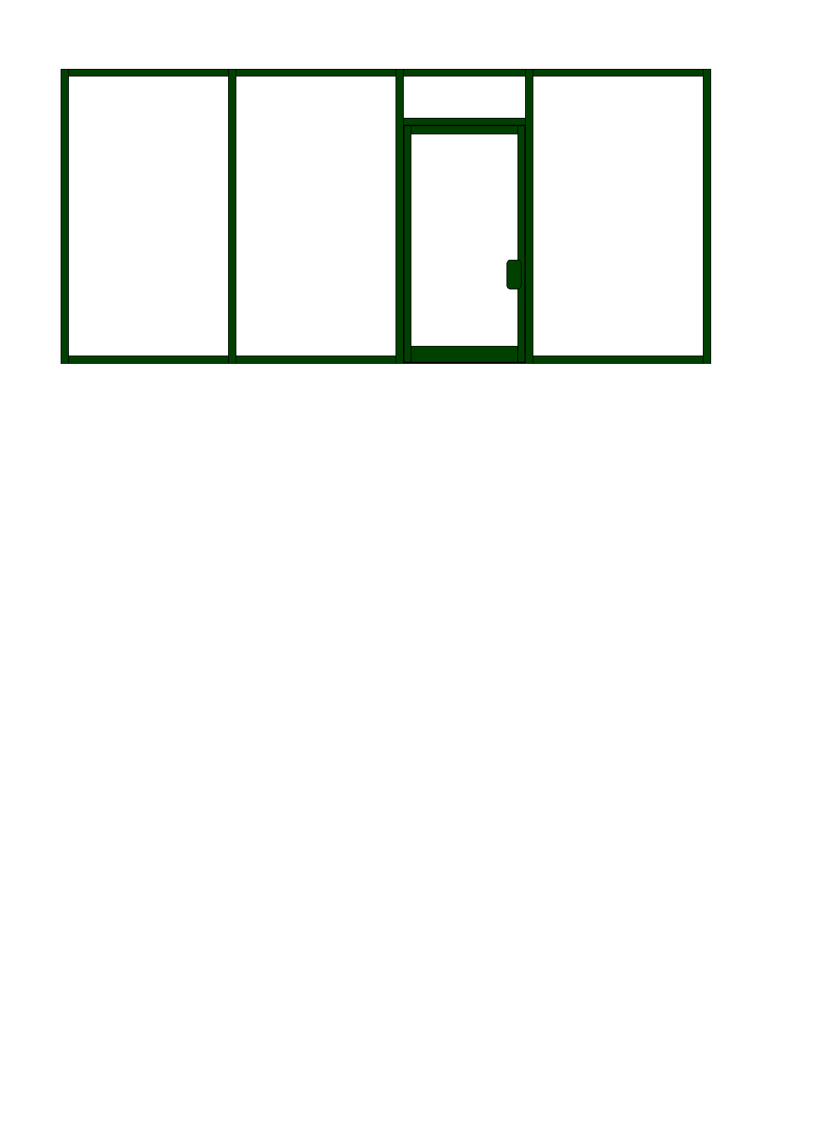 shop front with single door